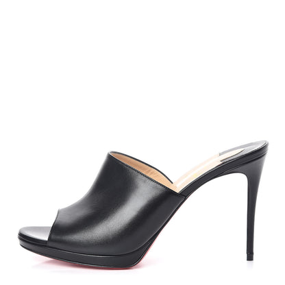 Christian Louboutin Nappa Pigamule 100 Slide Sandals 38.5 Black 1 of 10