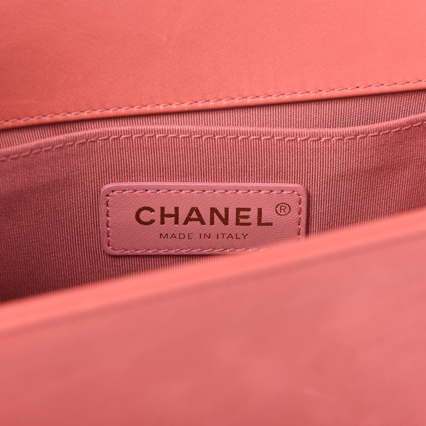 Shearling Sheepskin Medium Boy Flap Pink