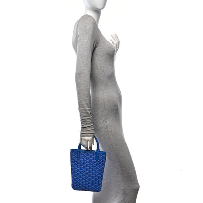 Goyard Goyardine Poitiers Tote Blue 2 of 10