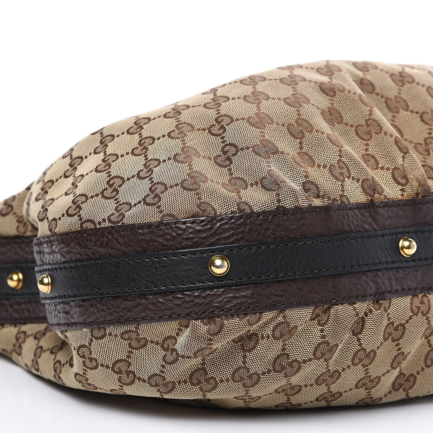 Monogram Medium Interlocking Hobo Dark Brown
