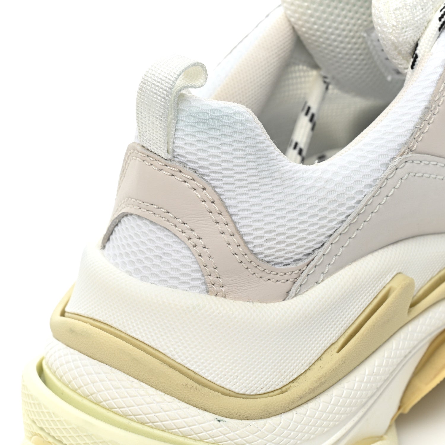 Balenciaga Fabric Mesh Womens Triple S Sneakers 36 White 12 of 13