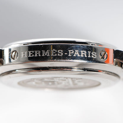 Hermes Stainless Steel 24mm Clipper Quartz Watch White 8 of 9