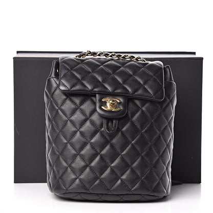 Chanel Lambskin Quilted Mini Urban Spirit Backpack Black 11 of 11