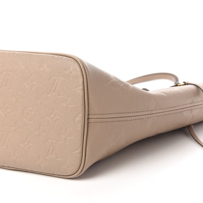 Louis Vuitton Empreinte Monogram Giant Neverfull MM Tourterelle 7 of 9