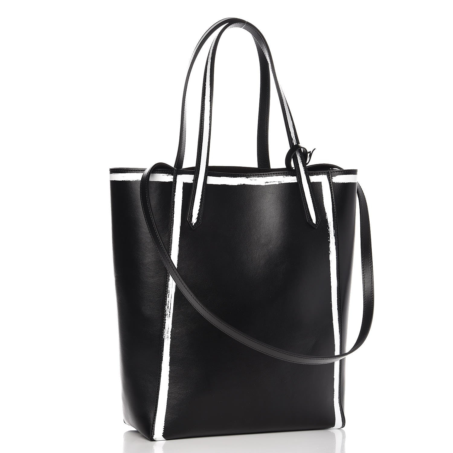 Givenchy Calfskin Logo Print Medium Stargate Shopper Tote Black 5 of 9