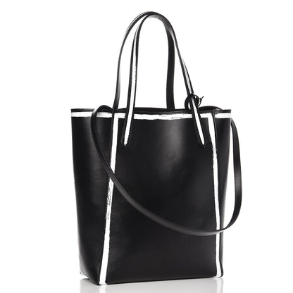 Givenchy Calfskin Logo Print Medium Stargate Shopper Tote Black 5 of 9
