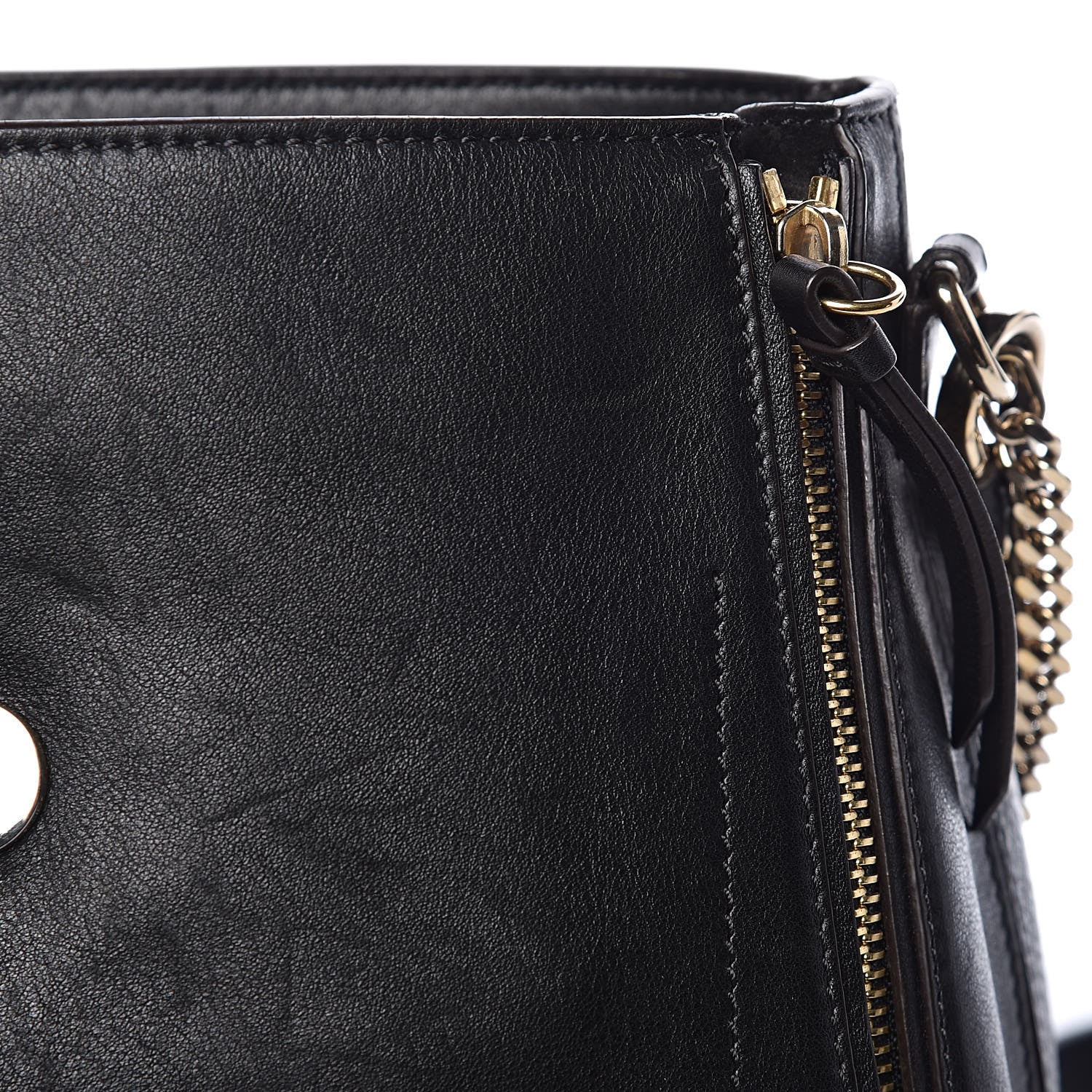 Chloe Suede Calfskin Medium Faye Backpack Black 10 of 13