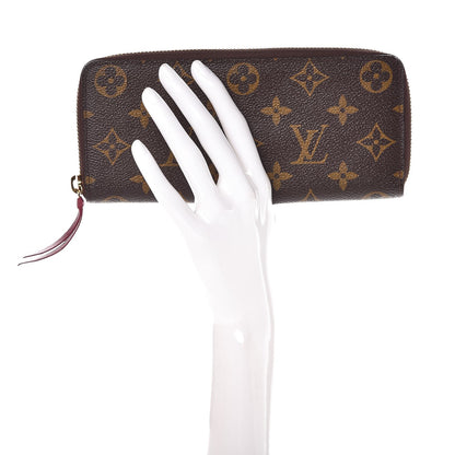 Louis Vuitton Monogram Clemence Wallet Fuchsia 2 of 10