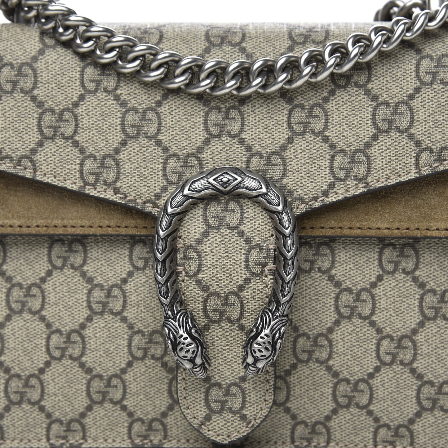 GG Supreme Monogram Mini Dionysus Shoulder Bag Taupe
