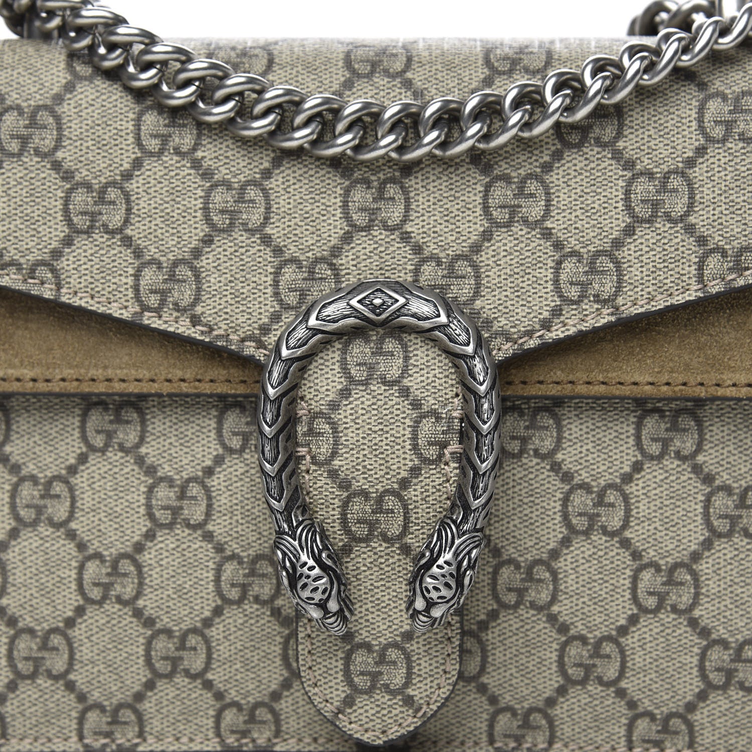 Gucci GG Supreme Monogram Mini Dionysus Shoulder Bag Taupe 12 of 13