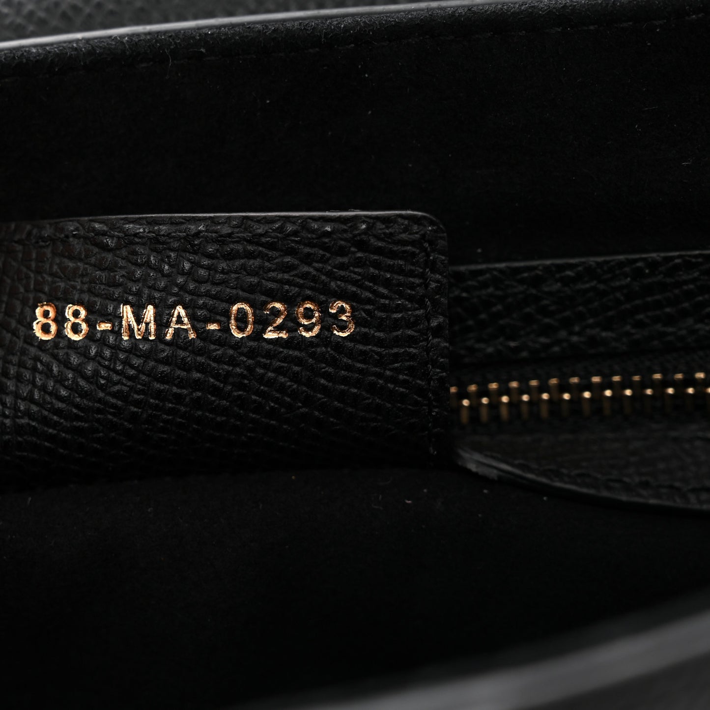 Grained Calfskin Saddle Bag Black