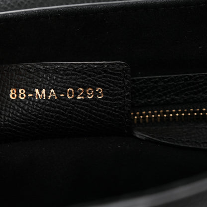 Christian Dior Grained Calfskin Saddle Bag Black 7 of 10