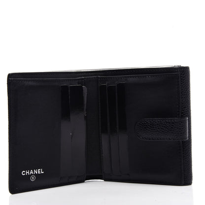 Chanel Caviar Timeless CC Compact Flap Wallet Black 4 of 8