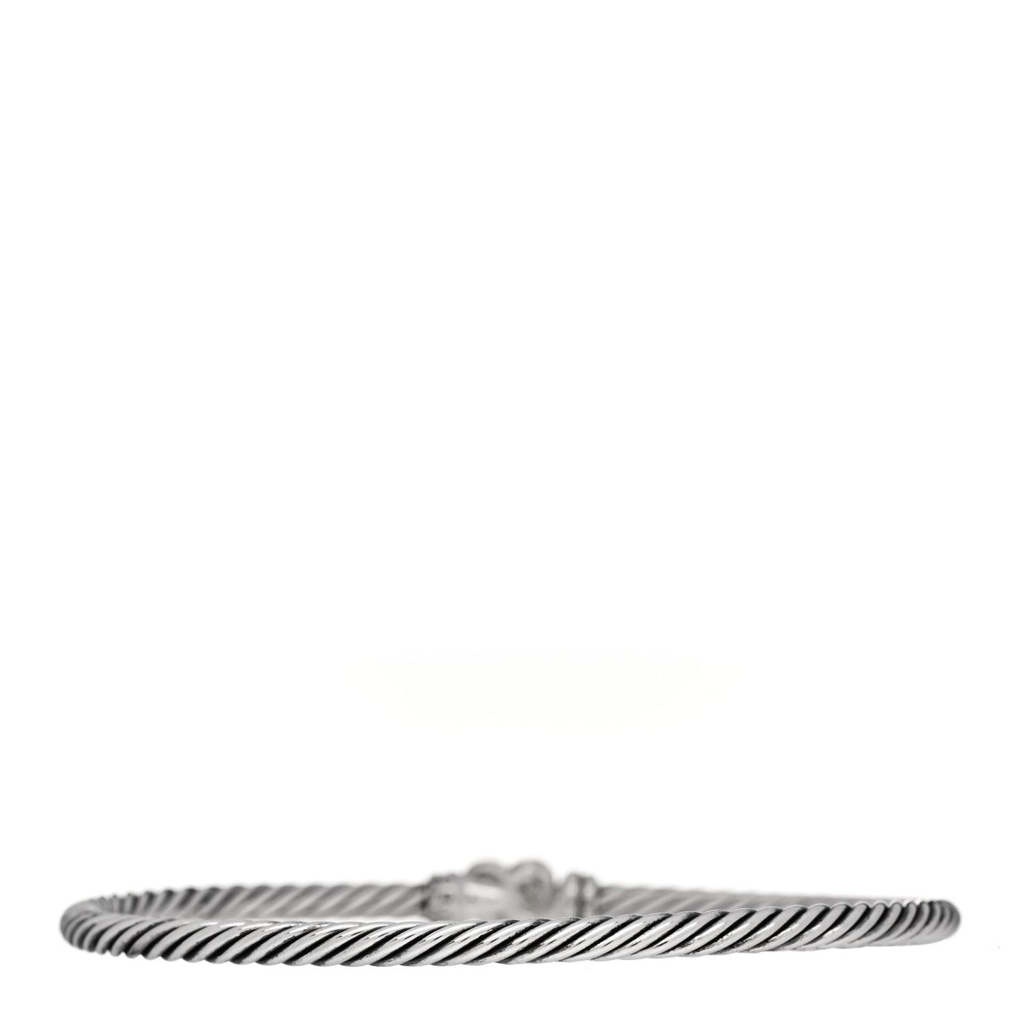 Sterling Silver 18K Yellow Gold 3mm Cable Collectibles Heart Bracelet