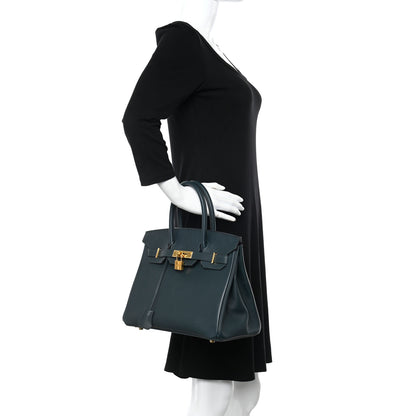 Hermes Epsom Birkin 30 Vert Cypress 3 of 20