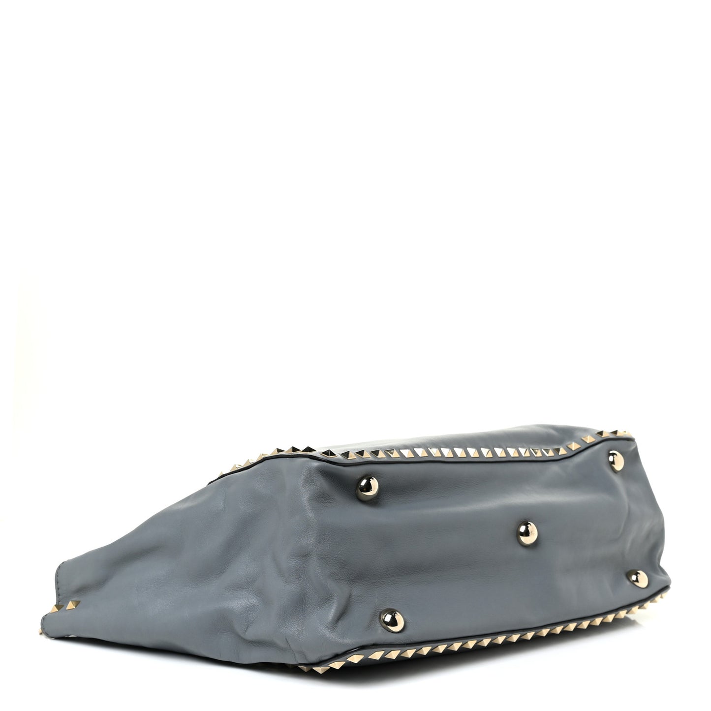 Vitello Medium Rockstud Tote London Stone