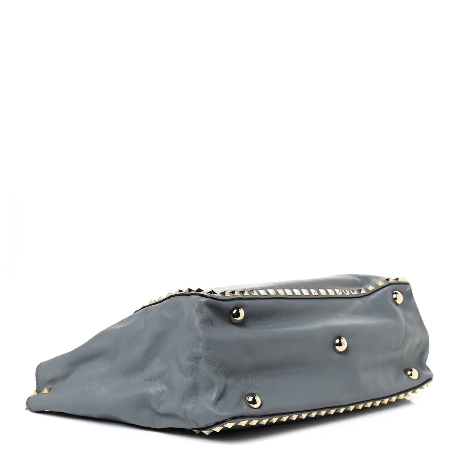 Valentino Garavani Vitello Medium Rockstud Tote London Stone 4 of 23