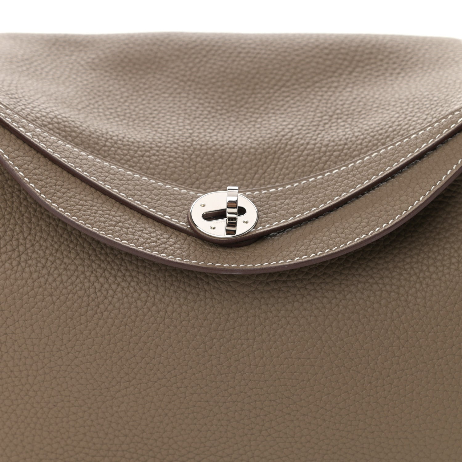 Hermes Taurillon Clemence Lindy 30 Etoupe 8 of 9