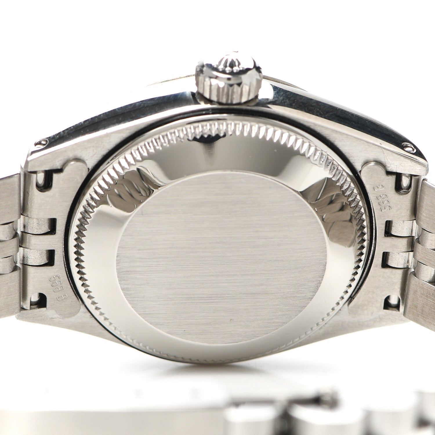Rolex Stainless Steel 18K White Gold 26mm Oyster Perpetual Date Watch Silver 6917 4 of 5