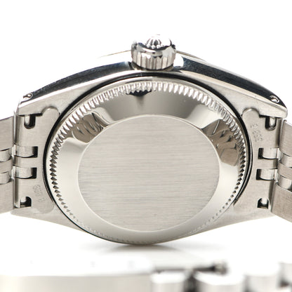 Rolex Stainless Steel 18K White Gold 26mm Oyster Perpetual Date Watch Silver 6917 4 of 5
