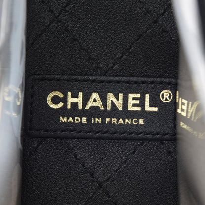 Chanel Lambskin PVC Medium Coco Sand Flap Black 8 of 11