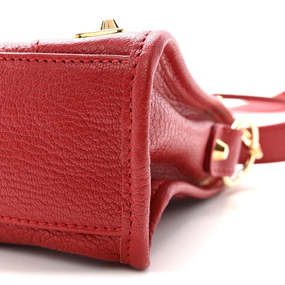 Balenciaga Chevre Gold Metallic Edge Hardware Mini City Rouge Groseille 11 of 11