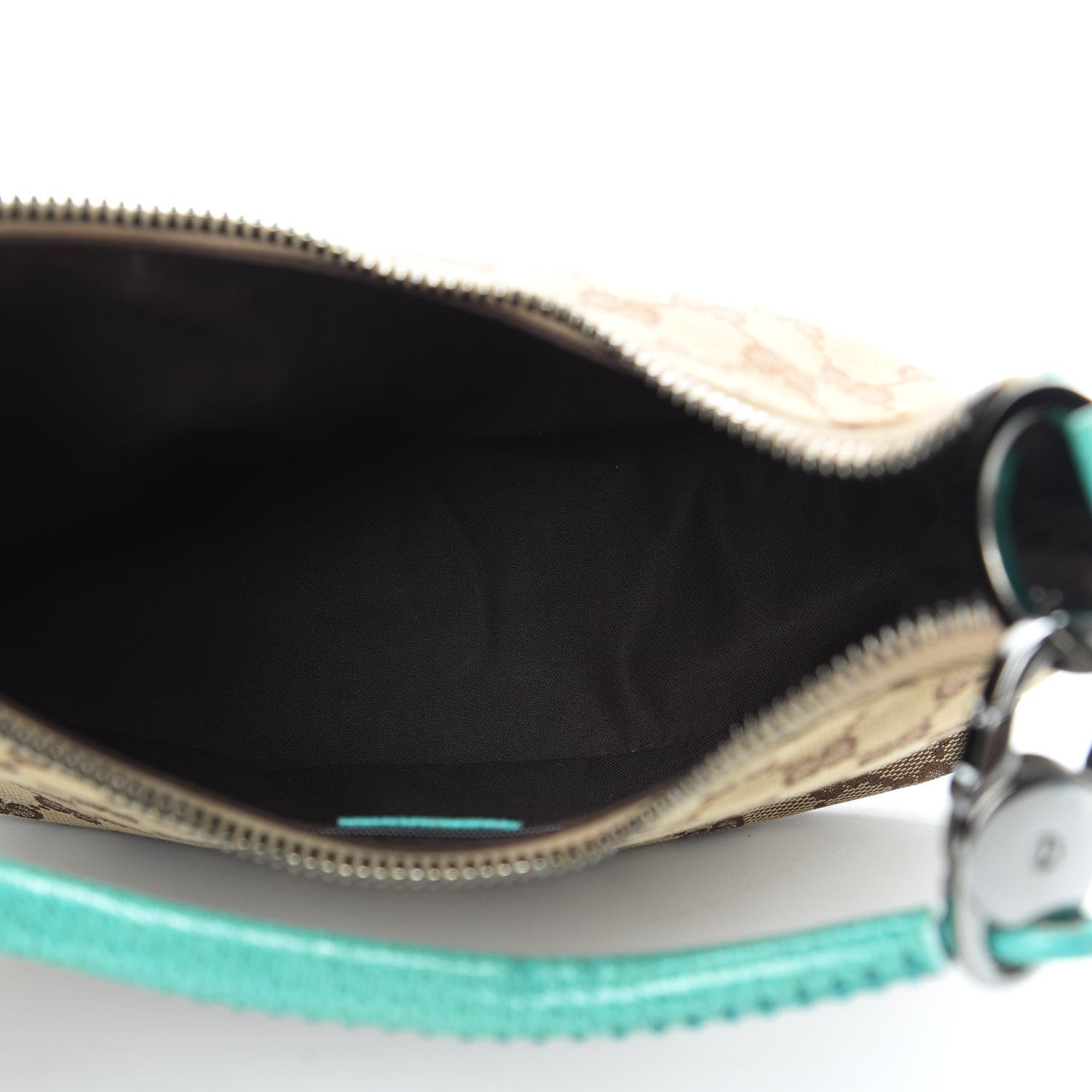 Gucci Monogram Classic Ring Hobo Turquoise 5 of 17