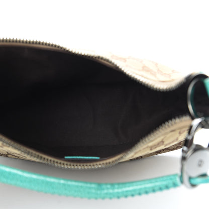 Gucci Monogram Classic Ring Hobo Turquoise 5 of 17