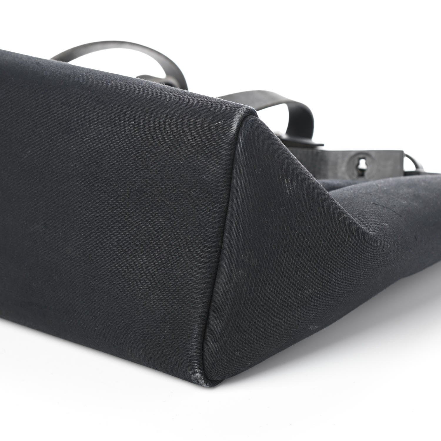 Hermes Toile Vache Hunter Herbag Cabas MM Black 10 of 11