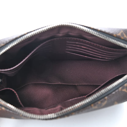 Louis Vuitton Monogram Macassar Kasai Clutch Black 5 of 9