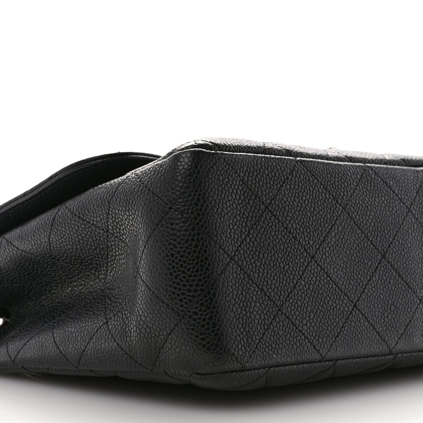Caviar Quilted Jumbo Single Flap Black