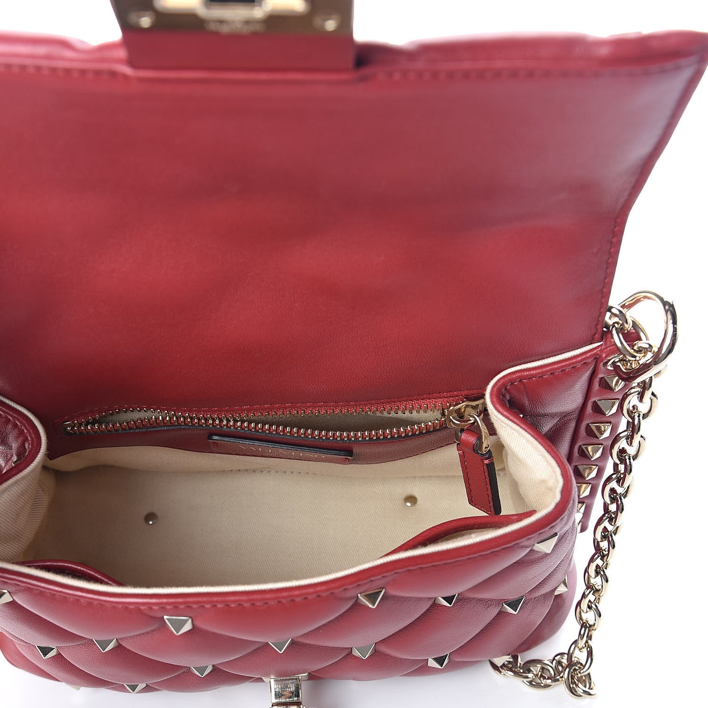 Nappa Candystud Crossbody Red