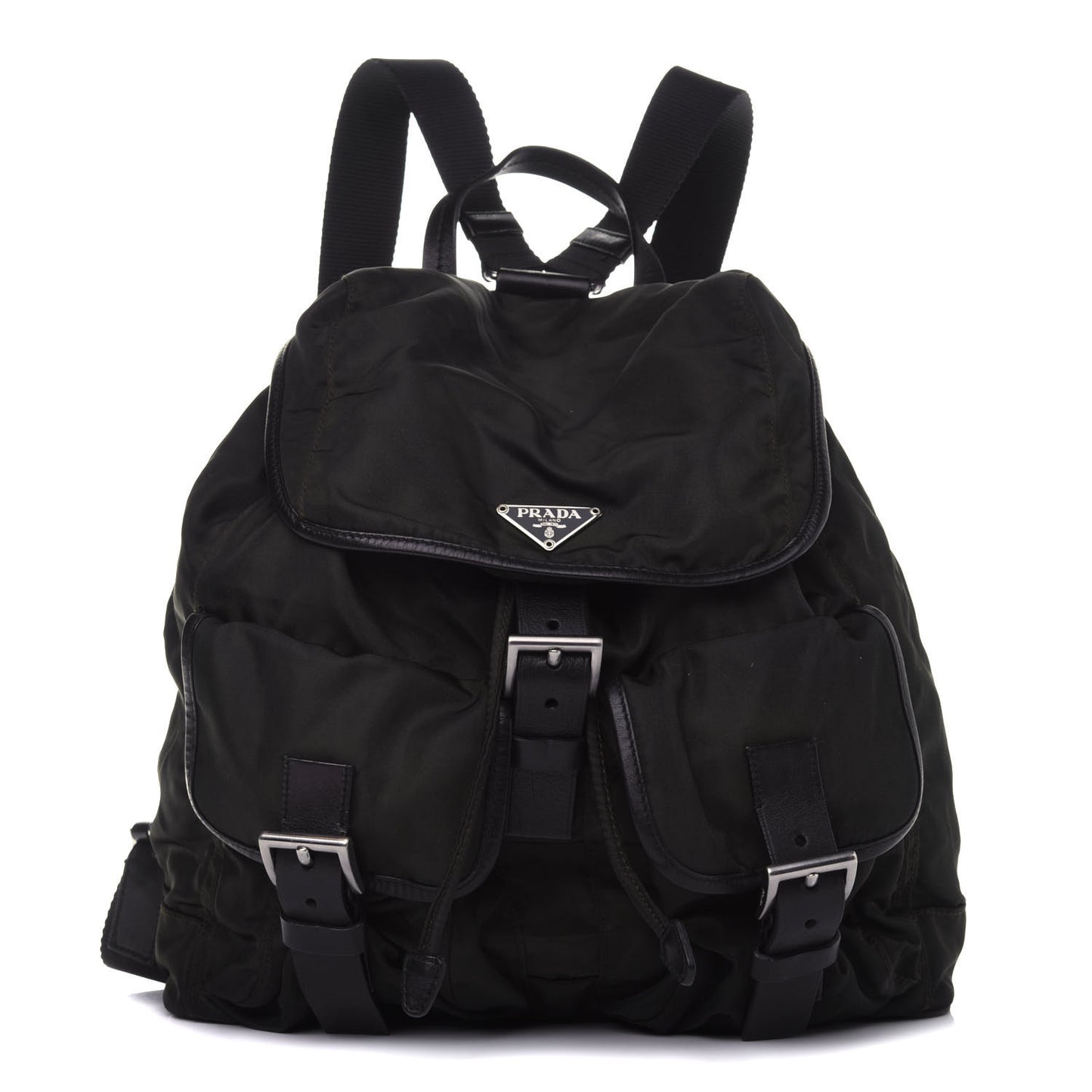 Nylon Vela Medium Backpack Black