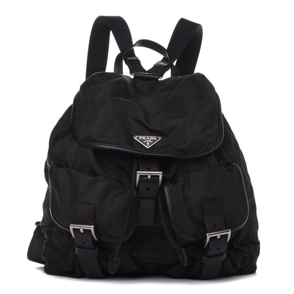 Prada Nylon Vela Medium Backpack Black 1 of 17