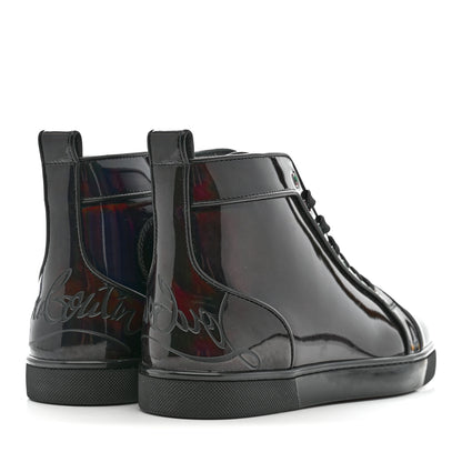 Christian Louboutin Patent Psychic Mens Louis Orlato Flat Sneakers 39 Black 5 of 10
