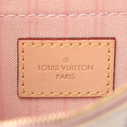 Louis Vuitton Damier Azur Neverfull MM GM Pochette Rose Ballerine 6 of 11