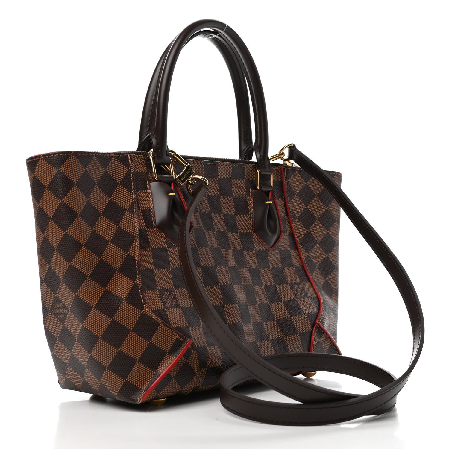 Louis Vuitton Damier Ebene Caissa Tote PM Cherry 2 of 4