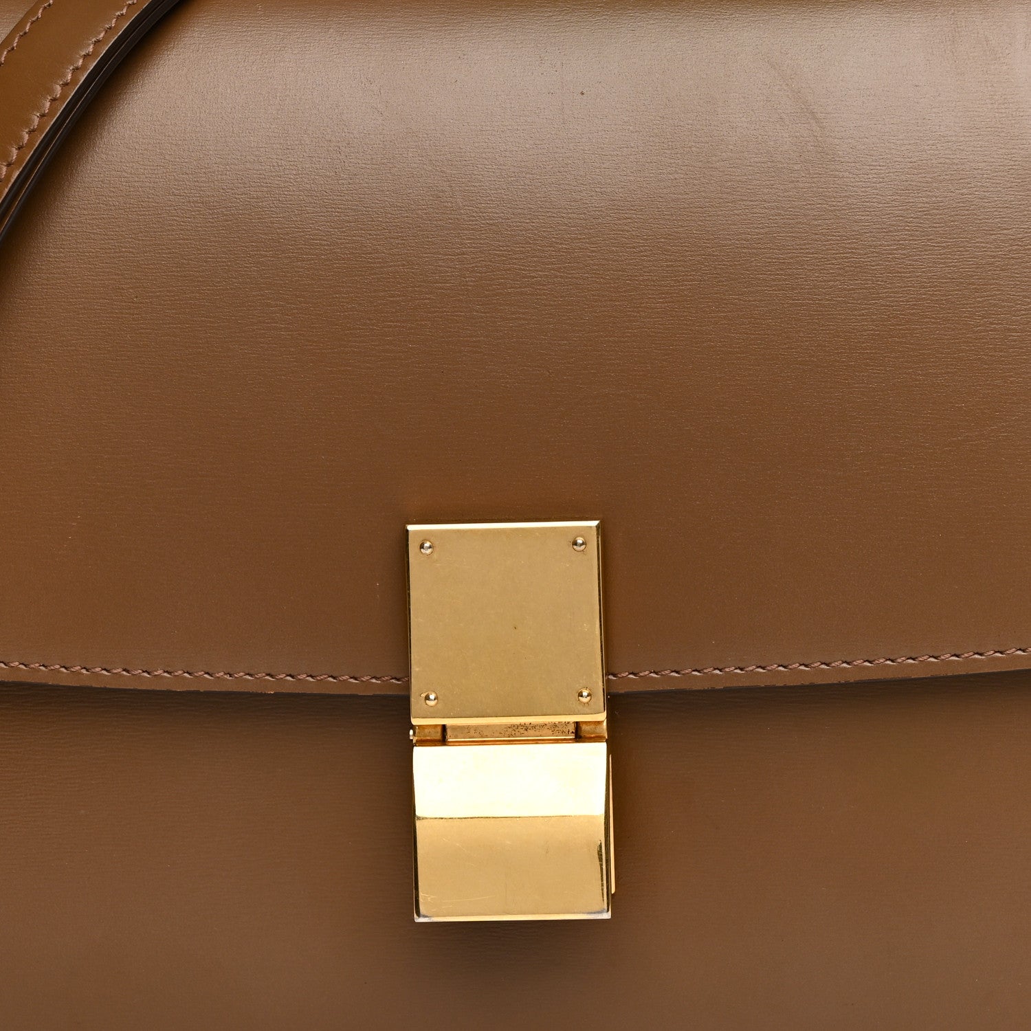 Celine Box Calfskin Medium Classic Box Flap Bag Camel 8 of 13
