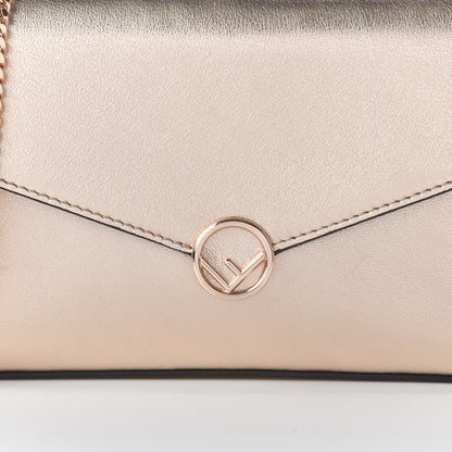 Fendi Vitello Laminato F is Fendi Envelope Wallet on Chain Rame 10 of 11