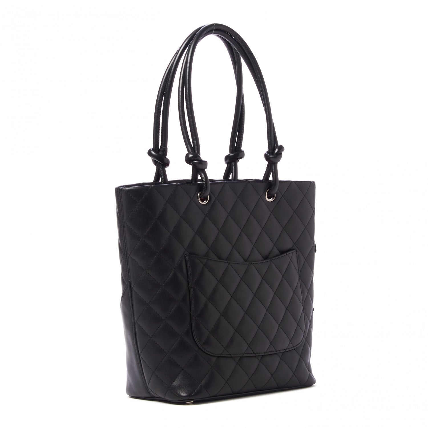 Chanel Calfskin Quilted Medium Cambon Tote Black 2 of 8