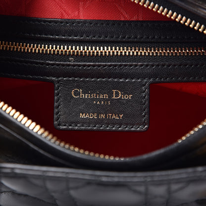 Christian Dior Lambskin Cannage Medium Lady Dior Black 6 of 14