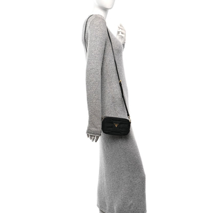 Prada Tessuto Nylon Bow Camera Bag Black 2 of 10