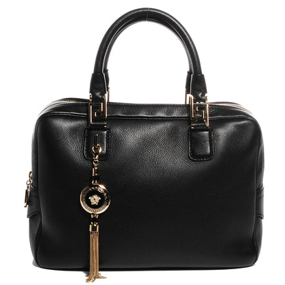Versace Vitello Cervo Demetra Vanitas Tote Black 1 of 8