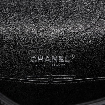 Chanel Aged Calfskin Chevron Quilted 2.55 Reissue 225 Flap So Black 6 of 8
