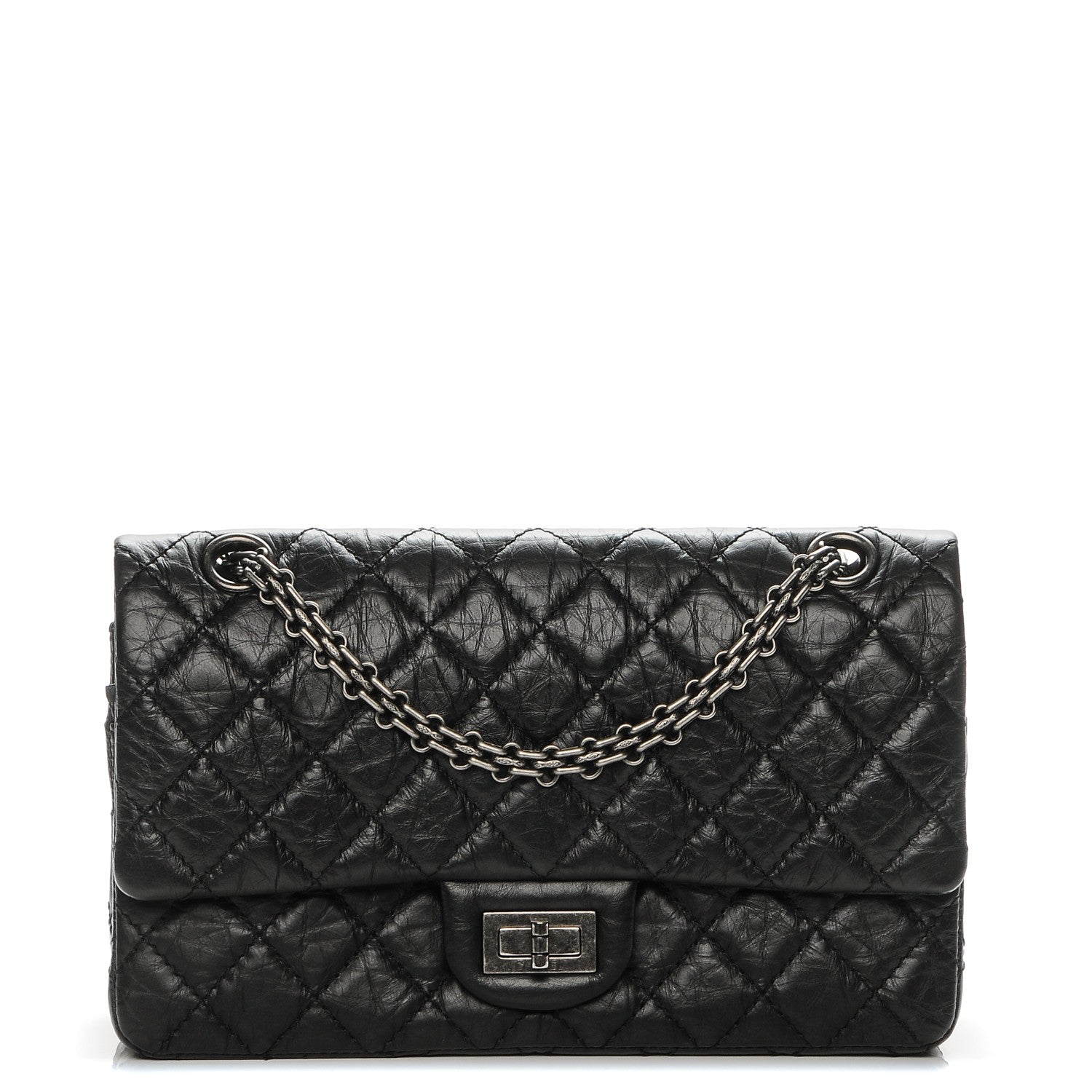 Chanel Aged Calfskin Quilted 2.55 Reissue 225 Flap Black 1 of 7