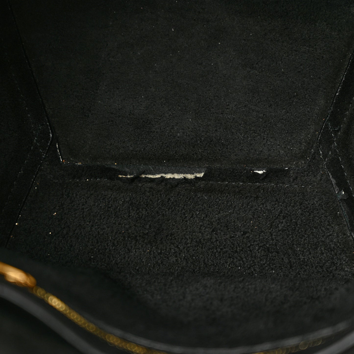 Soft Grained Calfskin Small Sangle Bucket Bag Black