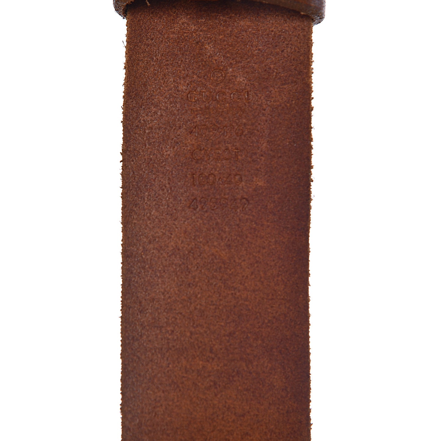 Faded Calfskin Double G 40mm Belt 100 40 Cuir