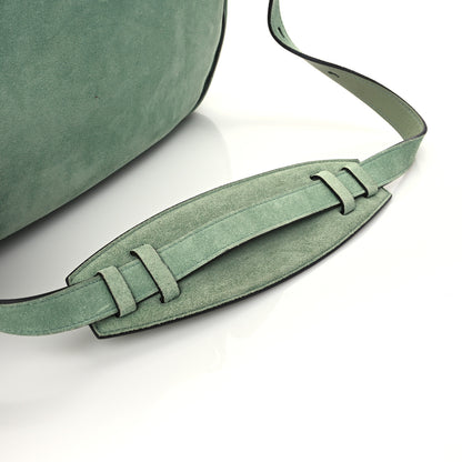 Salvatore Ferragamo Suede Reverse Hobo Nymph Green 9 of 9