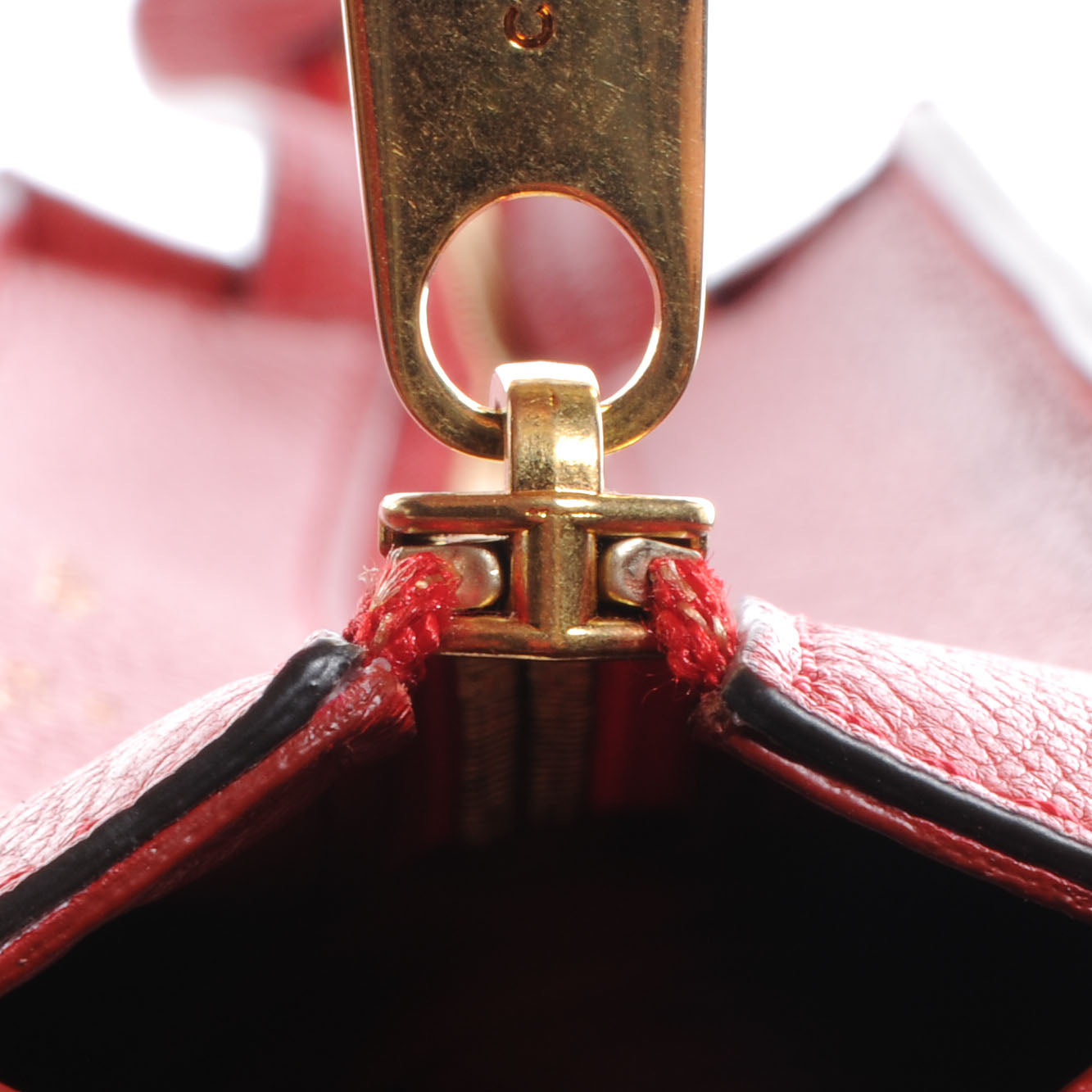 Celine Drummed Leather Suede Trapeze Small Coquelicot 9 of 9