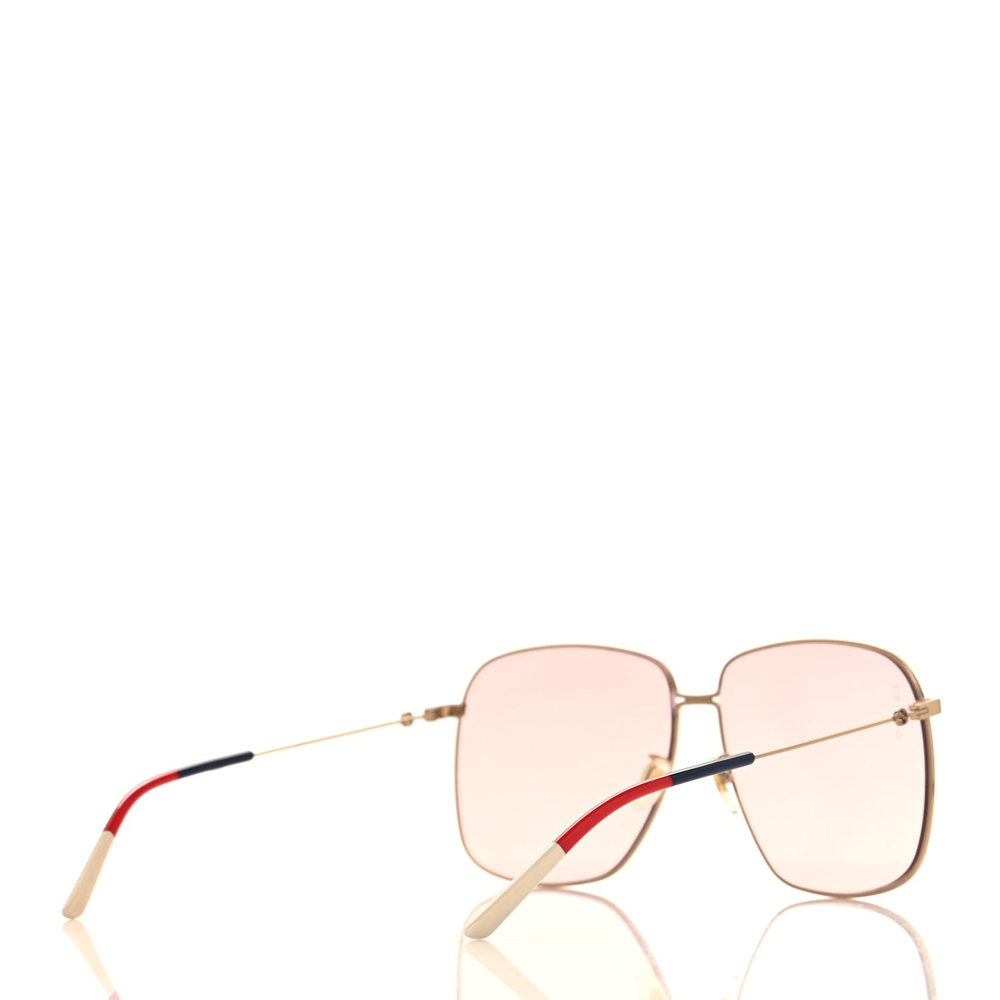 Web Rectangular Frame Interlocking G Sunglasses GG0394S Green Red
